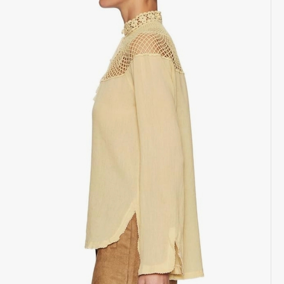 FREE PEOPLE dize M On the Island Top Tea - Picture 2 of 8